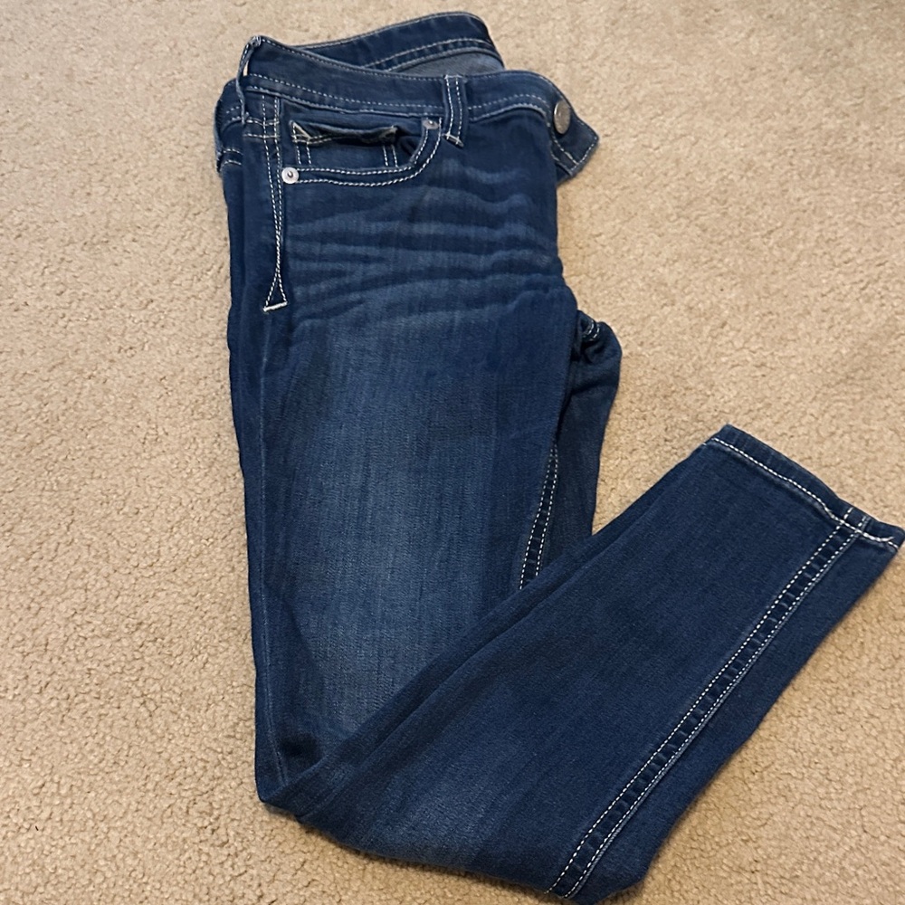 Express Dark Blue Skinny Jeans